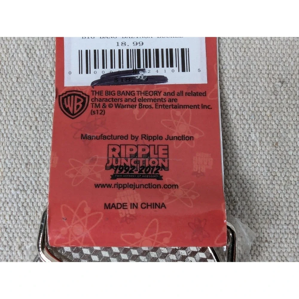 Bazinga! The Big Bang Theory Ripple Junction Belt Buckle 2012 New In Packaging